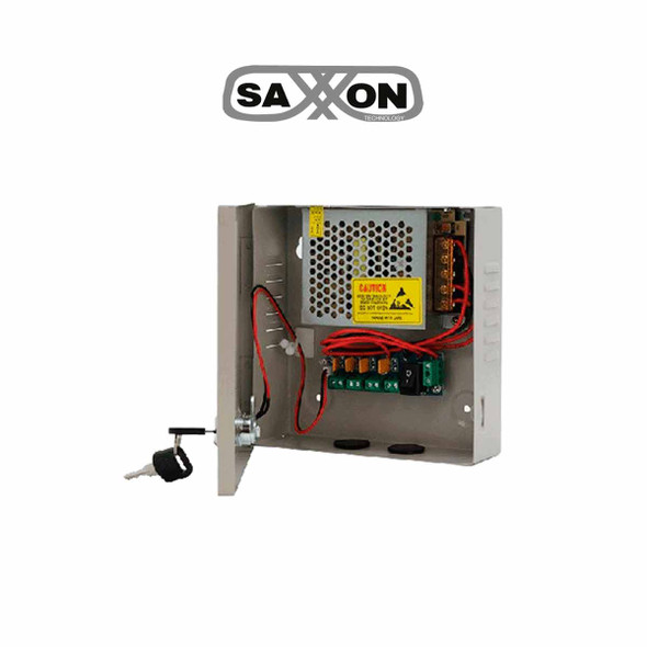 SAXXON SX5A4CH - Fuente de Poder Profesional 12 VCD / 5 Amperes / 4 Canales / 1.1 Amperes por Canal 