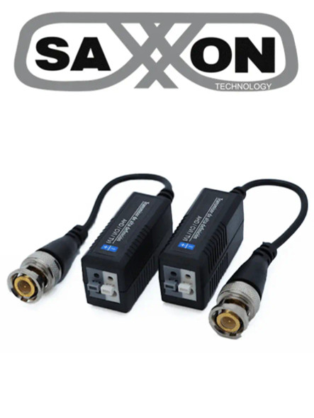 SAXXON SXCF200 Par de Video Baluns Pasivos 1080P con Push