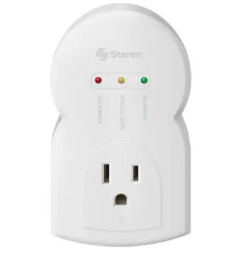 STEREN 920-010 Protector contra variaciones y picos de voltaje, de 3 600 W, 104 J, para electrodomésticos Protege aparatos electrodomésticos de variaciones y picos de voltaje