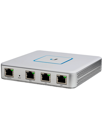 UBIQUITI USG - Ruteador UniFi Security Gateway / 1 Puerto WAN Gb. / 3 Puertos Gigabit Ethernet / Potente firewall / Compacto y Silencioso