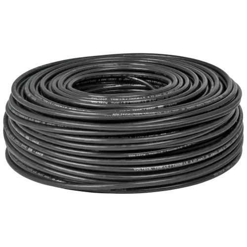 VOLTECK CAB-12N CABLE THHW-LS 12 AWG,CABLE THHW-LS/12 AWG/COLOR NEGRO/ROLLO 100M/ELECTRICO/LUZ 