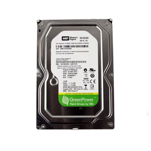 WESTERN DIGITAL WD10EURX-61UY4Y0-DISCO DURO SATA PC DE 3,5" y 1 TB, 7200 RPM. 