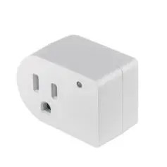 VOLTECK AD-270 46250 Adaptador con supresor de picos 270 joules Fabricado en ABS ED indicador de funcionamiento Protege los equipos contra sobrecargas de voltaje