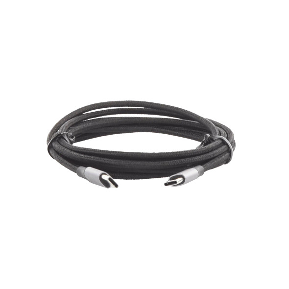 UGREEN 50152 Cable USB-C a USB-C | 2 Metros (6.56 Pies) | Transferencia de Datos de 480 Mbps | Carga Rápida de Hasta 60W | QC 4.0/3.0/2.0 | PD3.0 | FPC | AFC | Protección Integrada | Caja de Aluminio | Nylon Trenzado | Color Negro