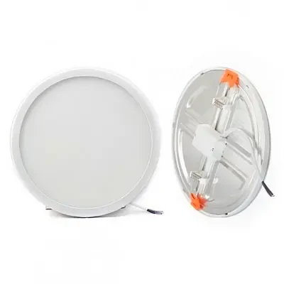 QOP Q02-62B 3CCT LAMPARA LED REDONDA/ CIRCULAR AJUSTABLE/ 15 WATTS/ TRES TONOS/ 3000K, 4100K, 6500K/ 1350 LM/ 100-260V/ 20,000 HORAS/  50/60Hz  0.13A  
