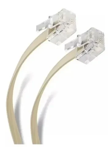 WCAM WCAM076 CABLE TELEFONICO PLUG DE 12 M COLOR CREMA