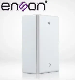 ENSON ENS-947 CAJA PLASTICA TAMAÑO ESTANDAR CON TAPA CIEGA DE PLASTICO COLOR BLANCO, PARA MONTAJE SOBRE PARED O TECHO