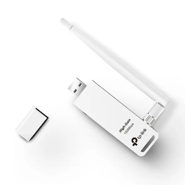 TP-LINK TL-WN722N Adaptador USB Inalámbrico de Alta Sensibilidad WLAN,150 Mbps,Banda 2.4 GHz TP-LINK TL-WN722N Adaptador USB Inalámbrico de Alta Sensibilidad WLAN,150 Mbps,Banda 2.4 GHz