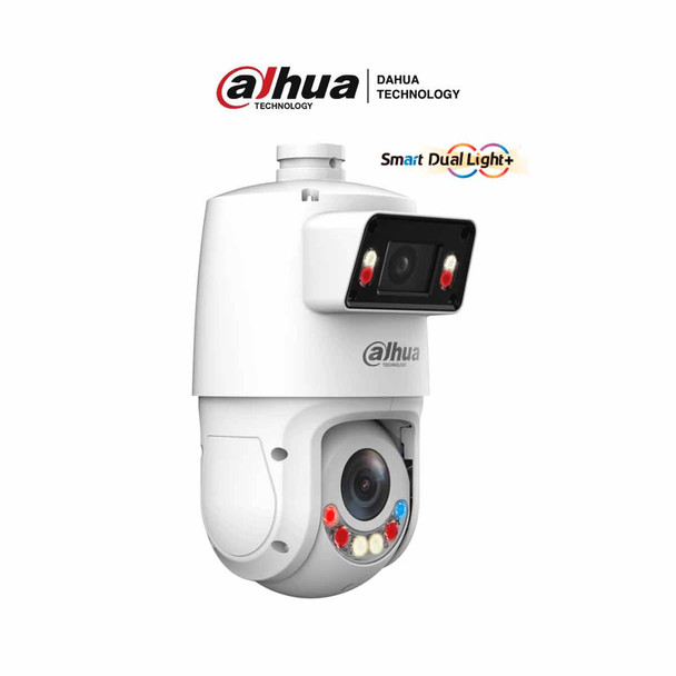 DAHUA DH-SDT4E425-4F-GB-A-PV1 - Cámara PTZ IP X-Spans 4MP+4MP. Soporta Multivision, TiOC WizSense: 25X Zoom, IR hasta 100m, Autotracking 3.0, Protección perimetral, Disuasión activa, Luz dual inteligente, SMD 4.0,WDR, IP66.