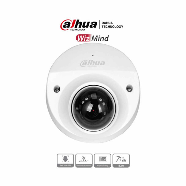 DAHUA IPC-HDBW5241FN-M-DAE-SA-0280B - Cámara IP Domo para NVR Móvil de 2 Megapixeles