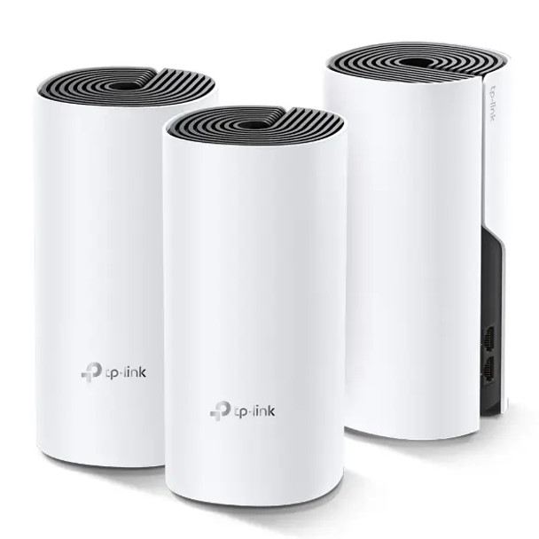 TP-LINK KIT 3 Routers Inalámbricos MESH Interior para Hogar / Doble Banda Wi-Fi 5 AC1200 Mbps / 2 Puerto Gigabit WAN/LAN / 2 Antenas Internas / Administración Mediante la App Deco (iOS, Android). TP-LINK KIT 3 Routers Inalámbricos MESH Interior para Hogar / Doble Banda Wi-Fi 5 AC1200 Mbps / 2 Puerto Gigabit WAN/LAN / 2 Antenas Internas / Administración Mediante la App Deco (iOS, Android).