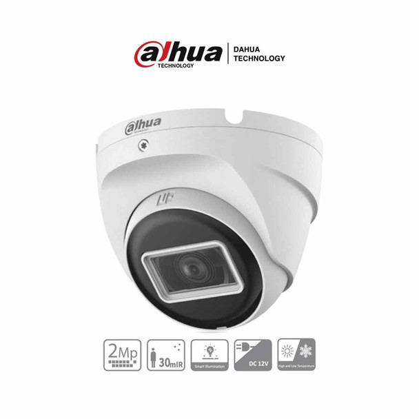 DAHUA HAC-T2A21N-U-28 - Camara Domo de 2 Megapixeles/ 1080p/ Lente 2.8 mm/ 100 Grados de Apertura/ IR de 30 Metros/ Metalica/ IP67 / Soporta: CVI/TVI/AHD/CVBS.