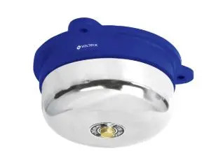 VOLTECK TIMC-4 46607 TIMBRE INDUSTRIAL TIPO CAMPANA DE ACERO - BASE RESISTENTE A LA INTEMPERIE Y CORROSION - SONIDO DE GRAN ALCANCE - FUNCIONA COMO ALARMA DE SEGURIDAD 1060083