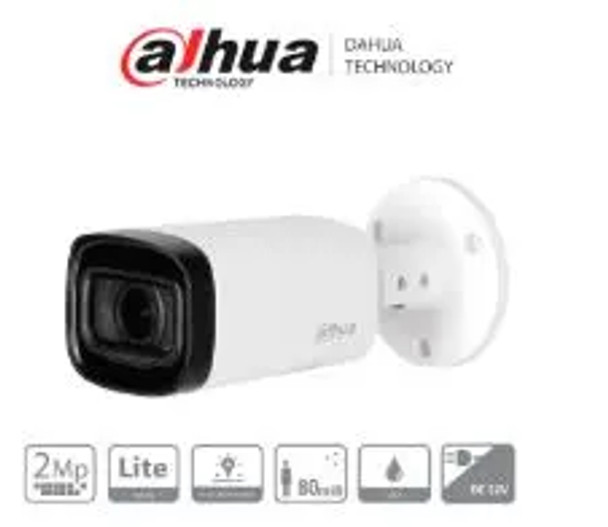 DAHUA HAC-HFW1200RN-Z-2712-S6 - Camara Bullet de 2 Megapixeles/ 1080p/ Lente Motorizado de 2.7 a 12 mm/ Super Adapt/ IR de 80 Metros/ Metalica/ IP67/ BLC/ HLC/ DWDR/ Soporta CVI/CVBS/AHD/TVI