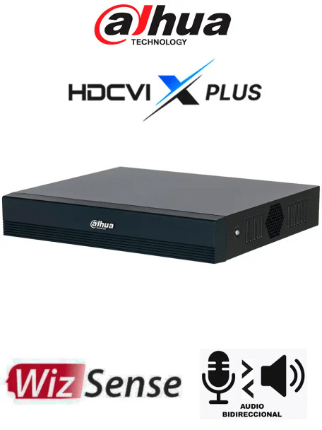 DAHUA DH-XVR1B16H-I/T - DVR de 16 Canales 5MP Lite con WizSense y H.265+/ HDCVI X PLUS/ Audio Bidireccional en los 16 Canales/Soporta 16 canales + 8 IP, o hasta 24 canales IP/ SMD Plus y Búsqueda Int. de Humanos y Vehículos/Compatible con Dolink Car