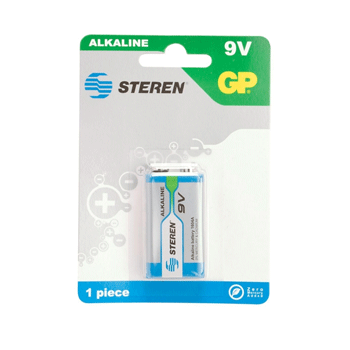 STEREN BAT-9V Pila alcalina 9V de alta duración para dispositivos electrónicos