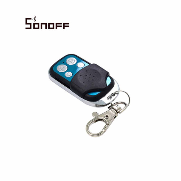 AW101SON01 CONTROL REMOTO RF SONOFF REMOTE 433  4 BOTONES TAPA DESLIZABLE BATERIA 27A FRECUENCIA 433.92 MHZ CODIGO FIJO