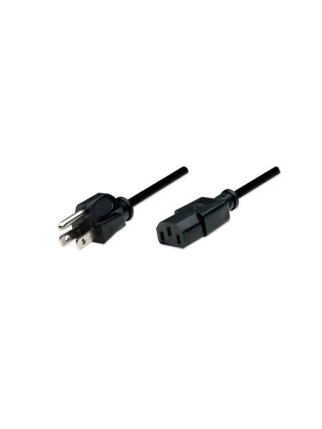 MANHATTAN 300179 CABLE DE CORRIENTE CPU/MON-PARED 1.8M - ENCHUFE NEMA 5-15 A SOCKET IEC 60320 C13 - ADECUADO PARA TEMPERATURAS DE OPERACIÓN EXTREMAS DE HASTA 221°F (105℃)