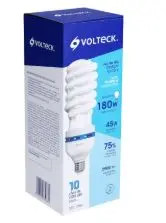 VOLTECK F-45EC 47100 Lámpara espiral T5 45 W alta potencia luz de día,  fluorescente compacta autobalastrada , 75% ahorro de energía, Encendido instantáneo, Proporcionan un flujo luminoso 