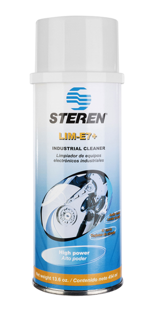 STEREN LIM-E7+ Limpiador y Desengrasante de Alto Poder para Sistemas Electrónicos y Mecánicos 454 ml