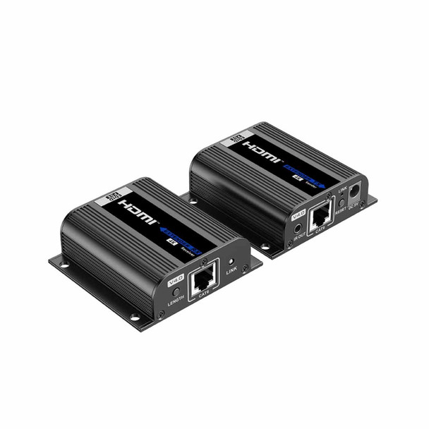 Titanium TT372EDID4K Kit Extensor HDMI | Hasta 70m 1080p | 40m 4K@30Hz | Compatible con HDCP | Cable Cat 6 Recomendado | Soporta Múltiples Resoluciones | Soporta PoC | Salida Loop,Extensión HDMI hasta 70 metros con CAT6 a 1080p.