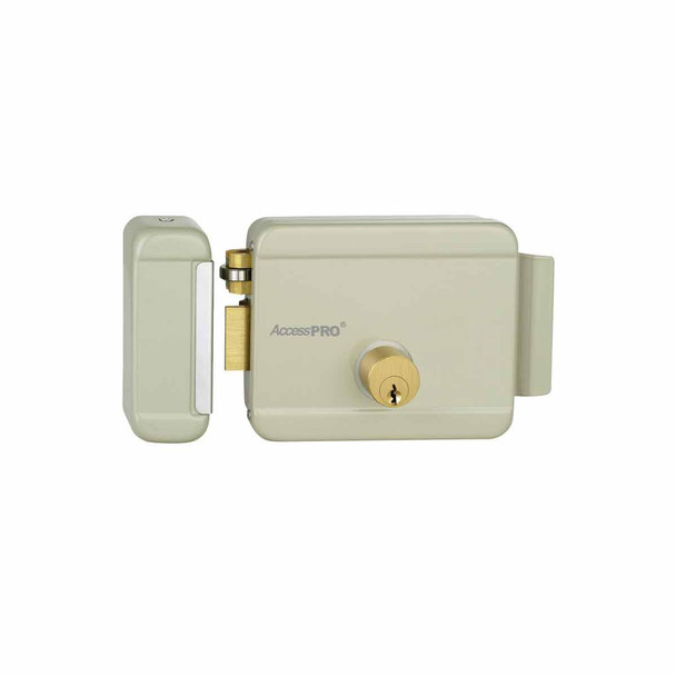 ACCESSPRO ACCESSRIML Cerradura Eléctrica Izquierda para Exterior con Llave