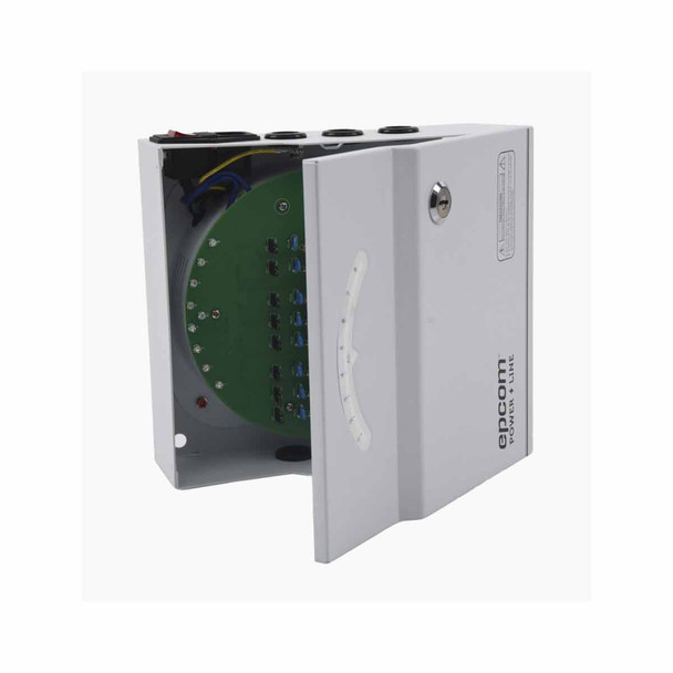 EPCOM PLK-24-AC-8A Fuente de Alimentación Profesional de 24 Vca @ 8 Amper / Soporta 8 Cámaras / Voltaje de Entrada 110 Vca.