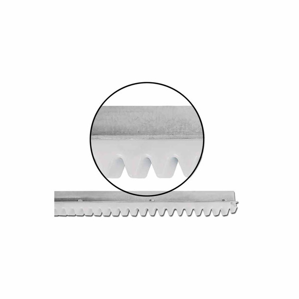 CREMALLERA PARA EQUIPOS CORREDIZOS RESIDENCIALES BLANCA C/ 1,00 MTS 