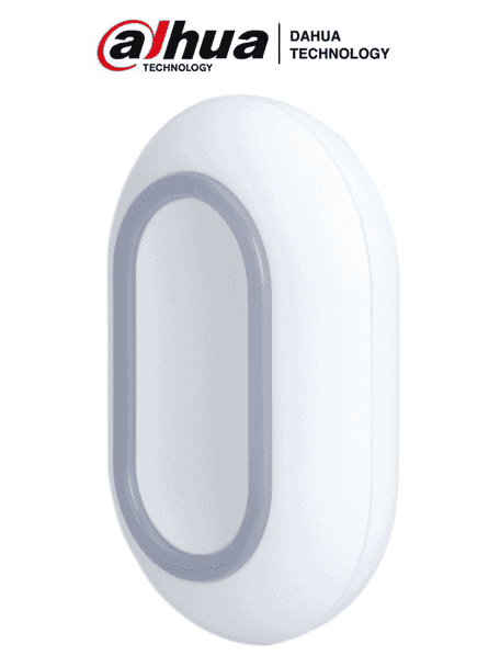DAHUA DHI-ARD821-W2 - Botón de Pánico Inalámbrico/ Indicador de Estado con Luz Led / IP54 / Alarma de Batería Baja. Opera en 433 MHz con comunicación bidireccional, cifrado AES128 y salto de frecuencia, con un alcance de hasta 800 m. 