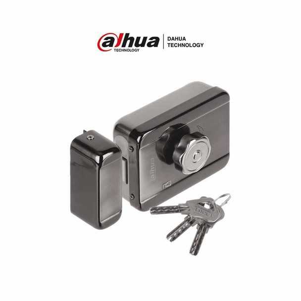 DAHUA DHI-ASF601A - Cerradura eléctrica inteligente con cierre automático,12 VDC, bidireccional (izquierda o derecha). Ideal para puertas de madera, metal y emergencia. Compatible con videoporteros y acesso.