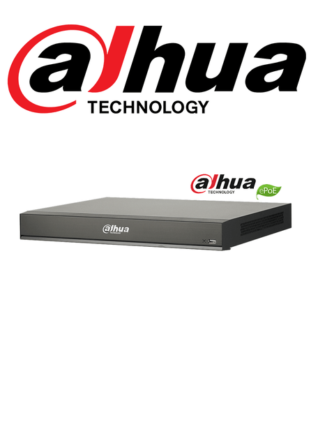 DAHUA DHINVR521616PI - NVR 16 Canales IP / 4K con inteligencia artificial / Reconocimiento facial