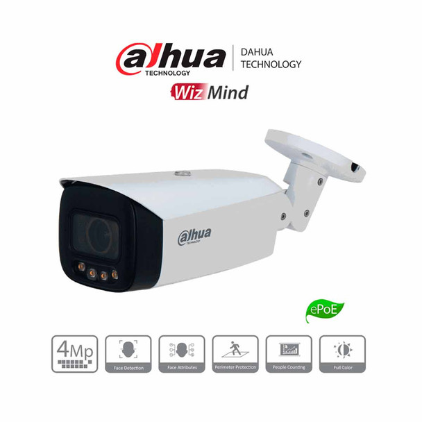 DAHUA IPC-HFW5449T1-ZE-LED - Camara IP Bullet de 4 Megapixeles/ Full Color con Lente Motorizado 