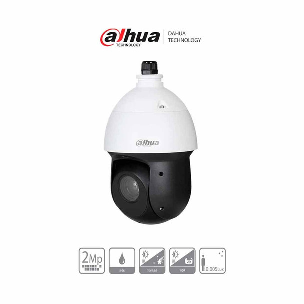 DAHUA SD49218DB-HC - Camara PTZ Domo de 2 Megapixeles/ 18X de Zoom Optico/ IP66/ Starlight/ WDR Real 120dB/ IR de 100m/ HLC/ 3DNR/ 12V 3A. Con su potente zoom óptico y capacidades precisas de giro e inclinación, la serie de cámaras HDCVI PTZ.