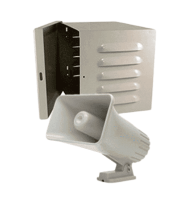 DSC S30WGPAQ - Paquete Sirena Exterior 30W con Gabinete metálico, ideal para albergar una sirena.