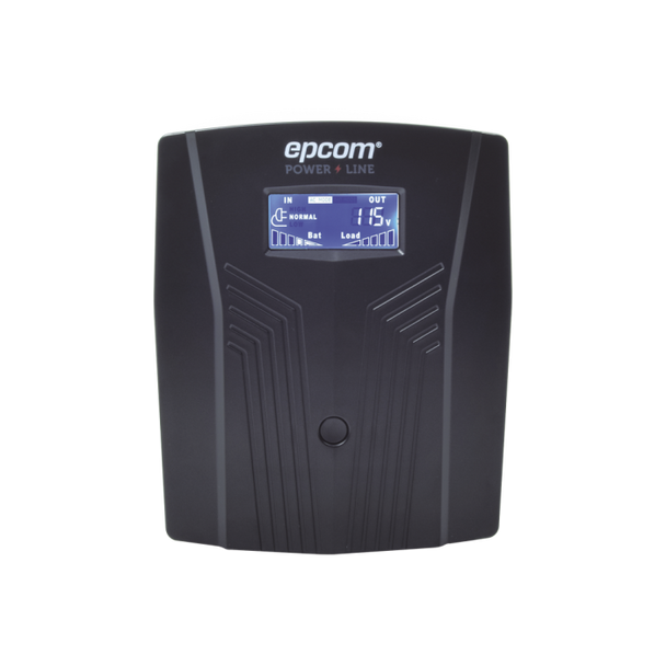 EPCOM EPU1200LCD UPS DE 1200VA 720W / Topología Línea Interactiva / Entrada y Salida 120 Vca / Clavija NEMA 5-15P / 6 Tomas NEMA 5-15R.