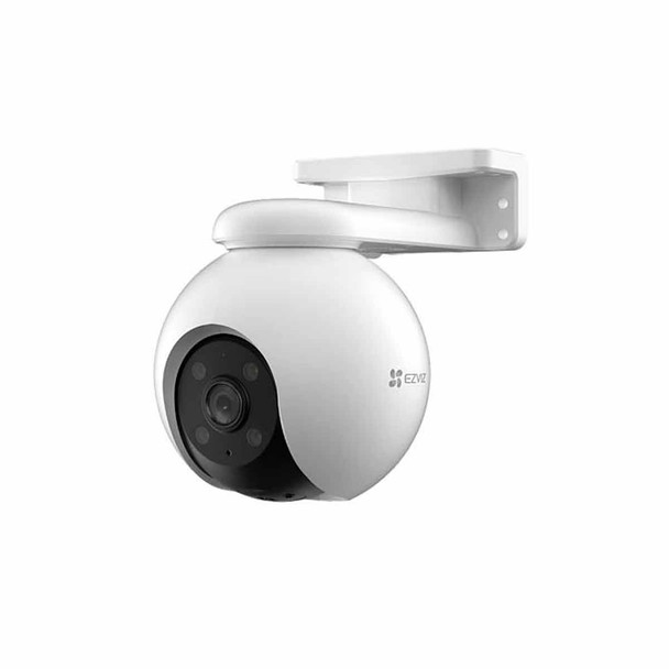 EZVIZ CS-H8-3K PT WiFi / (3K) 5MP / Visión 360° / Detección humana / Detección de Vehiculo / Sirena / Luz Parpadeante / Colores en Oscuridad / Micro SD / Presets / Autoseguimiento / Exterior.