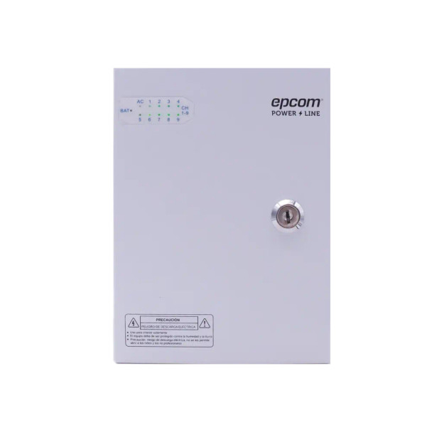 Epcom XP9DC16HD Fuente PREMIUM/ 11-15 V/ 9 canales/ 16 A/ Alta tecnología en seguridad/ Doble ventilador/ Hasta 1.8 Amperes por Salida/ Filtro de ruido por canal/ Diseño de alta gama