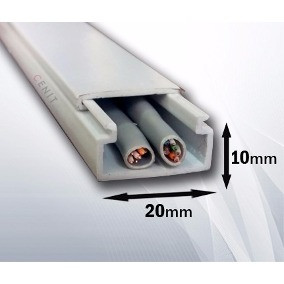 HM HM1020-2.5 CANALETA PVC BCA 2.5M S/D 