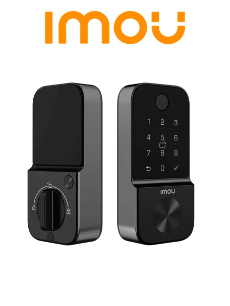 IMOU ASL-Cubo1 Cerradura Inteligente Imou, Chapa Digital, Registro de 50 Huellas, Wifi, para Exterior, Tarjeta Mifare, Constraseña de Visitante