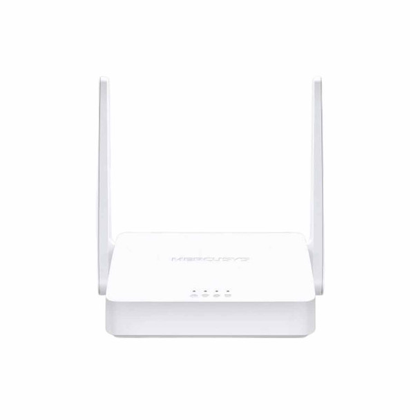 MERCUSYS MW302R Router Inalámbrico N / 2.4 GHz de 300 Mbps / 1 Puerto WAN 10/100 Mbps / 2 Puertos LAN 10/100 Mbps / 2 antenas de 5 dBi / Compatible con IPV6 e IPTV