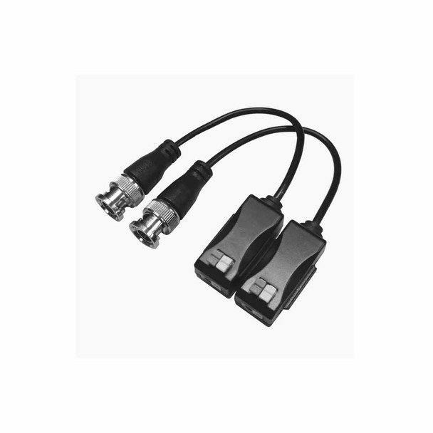 Kit de Transceptores (Baluns) con Terminal PUSH SUPERIOR PIG TAIL en ambos conectores, Resolución 4K , Cable flexible COAXIAL Blindado / COAXITRON / AUDIO POR COAXITRON /Conector 100% COBRE / Calidad PREMIUM