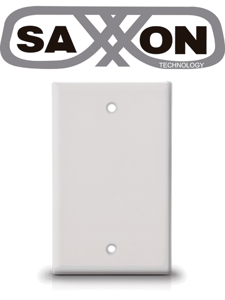 SAXXON A175 - Placa de pared ciega / Sin puertos / Color blanco