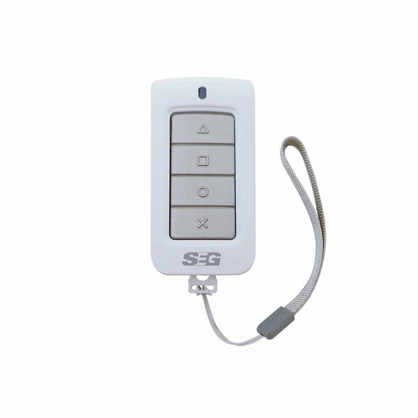 SEG Tx-Play Control Remoto Play Seg Con Alarma, Cerco Eléctrico Shocker Y Avancé, De 433 Mhz, Blanco.