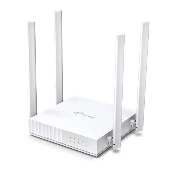 TP-LINK ARCHER C24 Router Inalámbrico AC750 doble banda AC, 2.4 GHz y 5 GHz Hasta 733 Mbps/ 3 Modos en 1 / 4 Puertos LAN 10/100 Mbps / 1 Puerto WAN 10/100 Mbps.