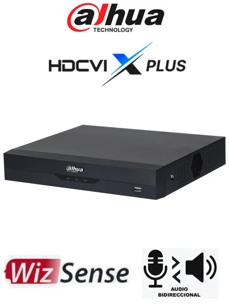 DVR DAHUA DH-XVR5116HS-I3/T 16 Canales 5MP Lite WizSense con Reconocimiento Facial