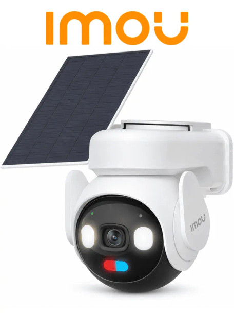 IMOU AOV PT 5MP (IPC-B7ED-5M0TEA-AM/FSP14) - Camara IP PT de 5 Megapixeles/ Conexión dual 4G+Wi-Fi/ Grabación Continua 365 días (AOV-AlwaysOnVideo)/ Batería de Alta Duración/ Ranura para Micro SD 512GB