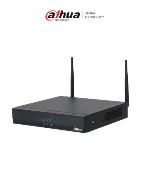 DAHUA DHI-NVR2108HC-W- NVR WiFi de 16MP/ 8 Canales IP/ SMD+/Protección Perimetral/ IA por cámara/ H.265/ Salidas HDMI &VGA/ 1 Bahía de Disco Duro/ 1 E&S de Audio/ Onvif