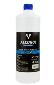 VORAGO CLN-108 ALCOHOL ISOPROPILICO VORAGO BOTELLA 1 LT RAPIDA EVAPORACION concentración de alcohol sin cambios, limpieza de hardware y componentes eléctricos y electrónicos
