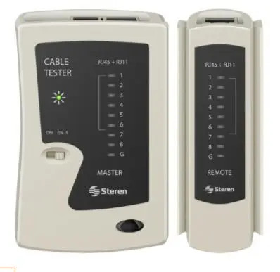 STEREN HER-615 Probador de Cables de Red UTP FTP STP y Telefónicos