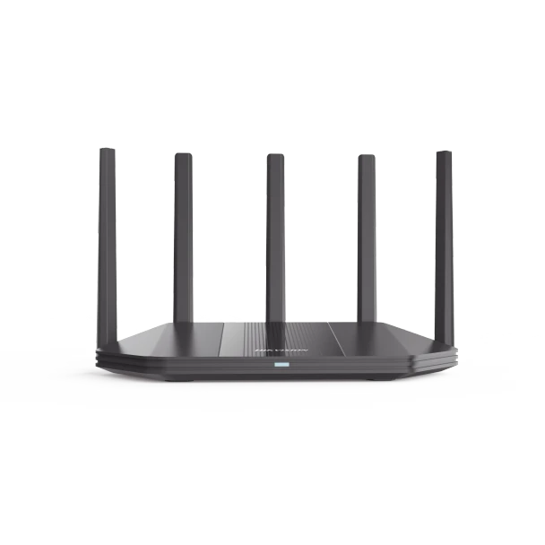 HIKVISION DS-3WR30X Router Inalámbrico / Wifi 6 / Hasta 3000 Mbps / MESH / Doble Banda AC (2.4 GHz y 5 GHz) / 4 Puertos 1000 Mbps / 5 Antenas Omnidireccional / Interior / Beamforming Optimizado / Administración Gratuita desde la Nube